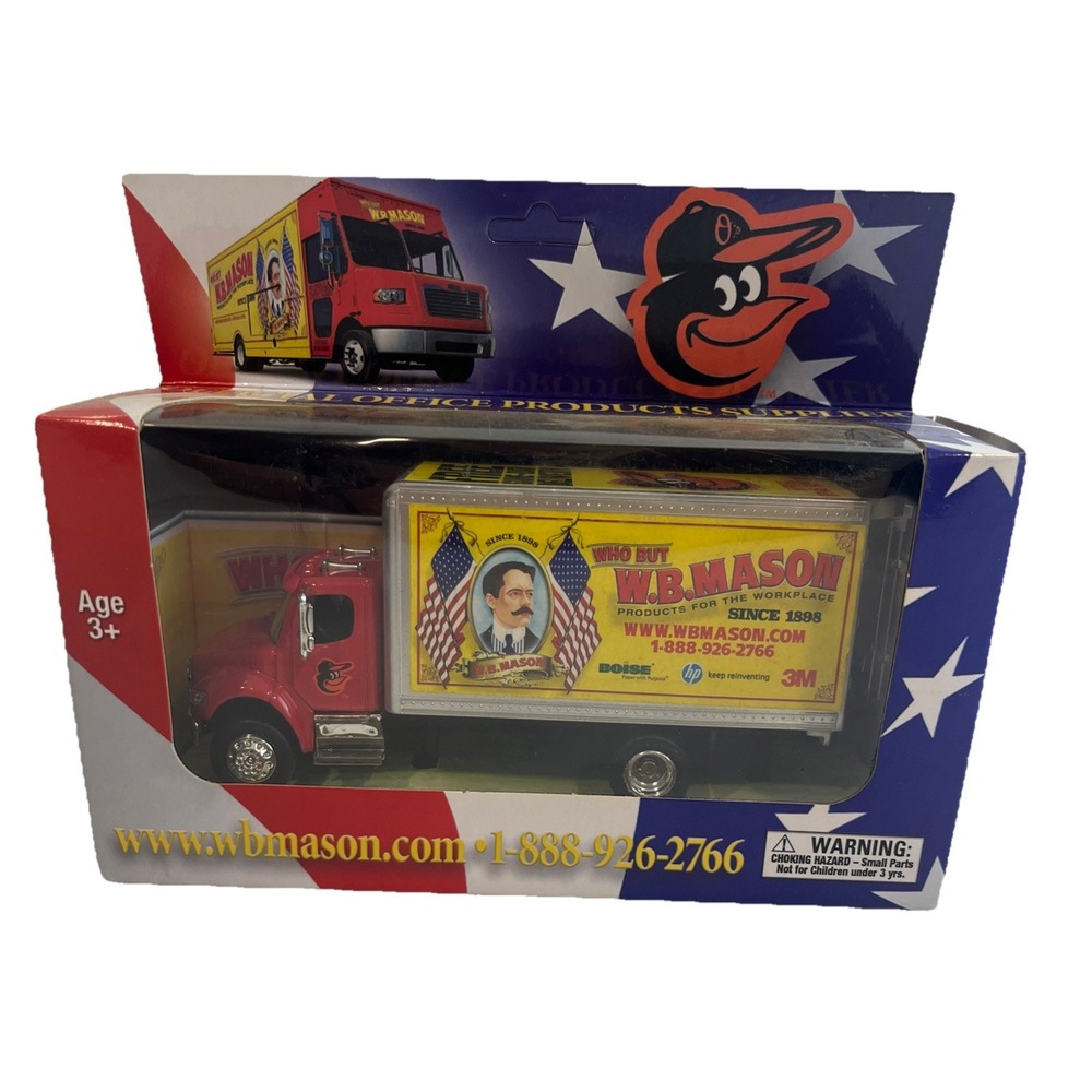 1:32 Baltimore ORIOLES Baseball WB Mason Supply Delivery Truck Collectible